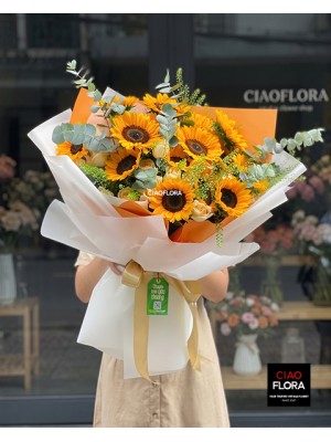 Radiant Sunflower Embrace